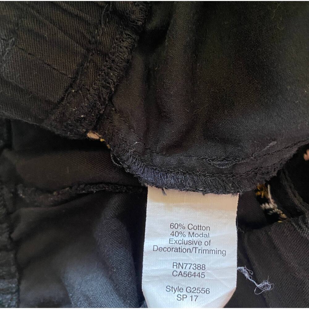 Madewell Black Embroidered Women Shorts small - Picture 5 of 5